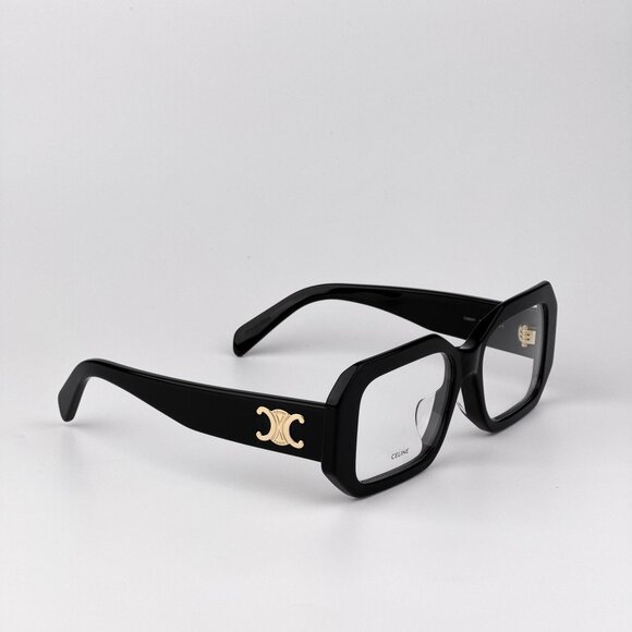 Celine CL50155F Eyeglasses – Shiny Black Rectangle Frame | Model 001 - Picture 5 of 9